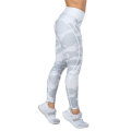 Calças de ioga com padrão de camuflagem com estampa feminina de cintura alta sem costura leggings